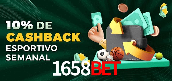 10% de bônus de cashback na 1658bet